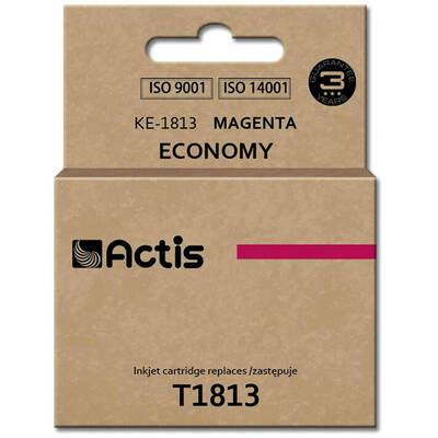 Cartus Imprimanta ACTIS Compatibil KE-1813 for Epson printer; Epson T1813 replacement; Standard; 15 ml; magenta