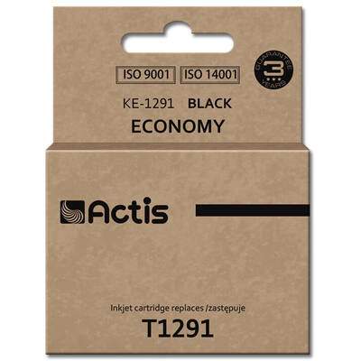 Cartus Imprimanta ACTIS Compatibil KE-1291 for Epson printer; EpsonT1291 replacement; Standard; 18 ml; black