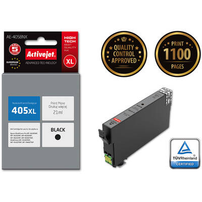 Cartus Imprimanta ACTIVEJET Compatibil AE-405BNX for Epson printer; Epson 405XL C13T05H14010 replacement; Supreme; 21ml; black
