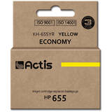ACTIS Compatibil KH-655YR for HP printer; HP 655 CZ112AE replacement; Standard; 12 ml; yellow
