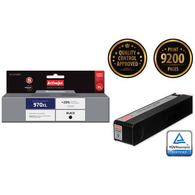 Cartus Imprimanta ACTIVEJET Compatibil AH-970BRX for HP printer; HP 970XL CN625AE replacement; Premium; 250 ml; black