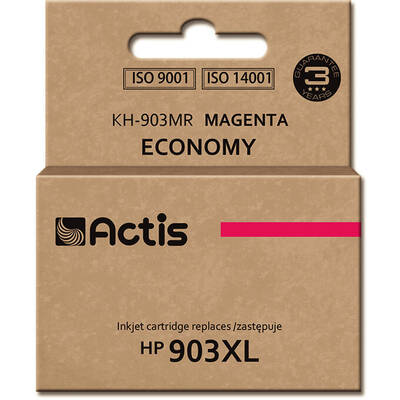 Cartus Imprimanta ACTIS Compatibil KH-903MR for HP printer; HP 903XL T6M07AE replacement; Standard; 12 ml; magenta - New Chip