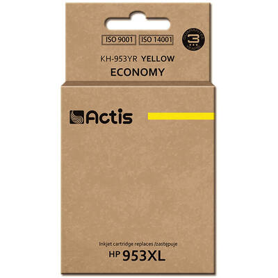 Cartus Imprimanta ACTIS Compatibil KH-953YR for HP printer; HP 953XL F6U18AE replacement; Premium; 25 ml; yellow