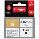 ACTIVEJET Compatibil AL-16N for Lexmark printer; Lexmark 16 10N0016 replacement; Supreme; 15 ml; black