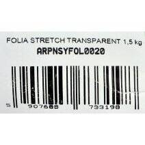 STRETCH FILM TRANSPARENT 1,5 KG