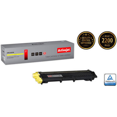 Toner imprimanta ACTIVEJET Compatibil ATB-245YN for Brother printer; Brother TN-245Y replacement; Supreme; 2200 pages; yellow