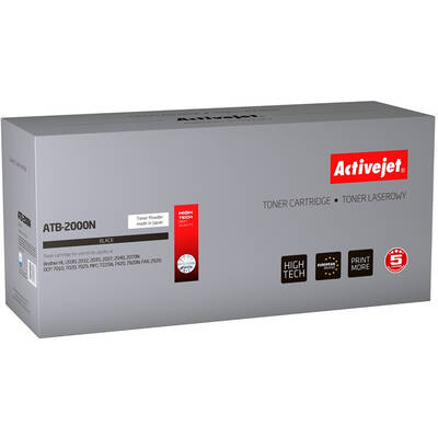 Toner imprimanta ACTIVEJET Compatibil ATB-2000N for Brother printer; Brother TN-2000 replacement; Supreme; 2500 pages; black