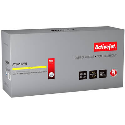 Toner imprimanta ACTIVEJET Compatibil ATB-230YN for Brother printer; Brother TN-230Y replacement; Supreme; 1400 pages; yellow
