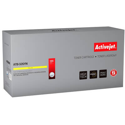 Toner imprimanta ACTIVEJET Compatibil ATB-326YN for Brother printer; Brother; TN-326Y replacement; Supreme; 3500 pages; yellow