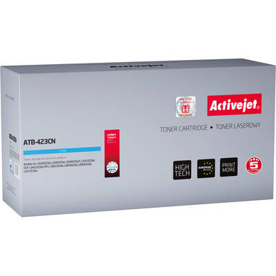 Toner imprimanta ACTIVEJET Compatibil ATB-423CN for Brother printer; Brother TN-423C replacement; Supreme; 4000 pages; cyan