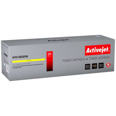 Toner imprimanta ACTIVEJET Compatibil ATO-5850YN for OKI printer; OKI 43865721 replacement; Supreme; 6000 pages; yellow