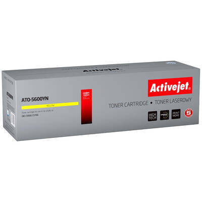Toner imprimanta ACTIVEJET Compatibil ATO-5600YN for OKI printer; OKI 43324406 replacement; Supreme; 2000 pages; yellow