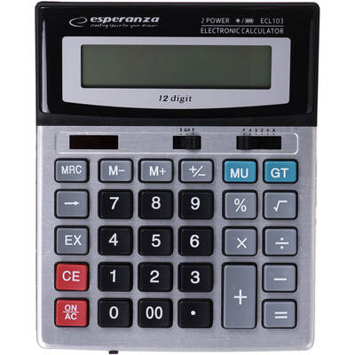 Esperanza ECL103 calculator Desktop Basic Black, Gray