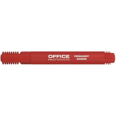 Marker permanent, Office Products, varf rotund, 1-3 mm, rosu