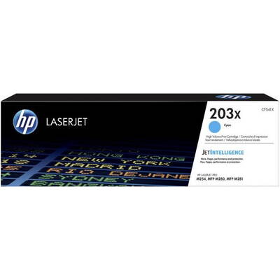 Toner imprimanta HP 203X Cyan