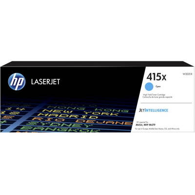 Toner imprimanta HP 415X Cyan