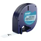 Dymo Letratag Band Plastic transparent 12 mm x 4 m