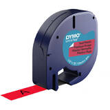 Dymo Letratag Band Plastic red 12 mm x 4 m