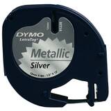 Dymo Letratag Band Metal silver 12 mm x 4 m