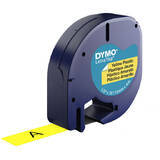 Dymo Letratag Band Plastic yellow 12 mm x 4 m