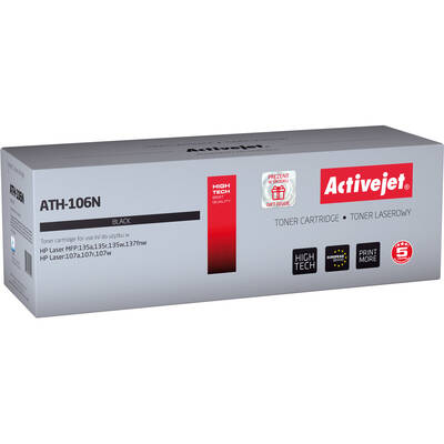 Toner imprimanta Activejet ATH-106N pentru imprimanta HP; Înlocuire HP 106A W1106A; 1000 pagini; negru