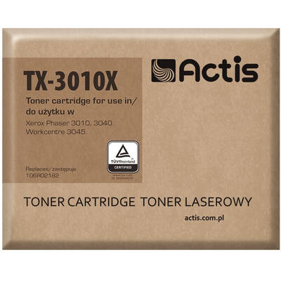 Toner imprimanta Actis TX-3010X pentru imprimanta Xerox; Compatibil Xerox 106R02182; Standard; 2300 pagini; negru