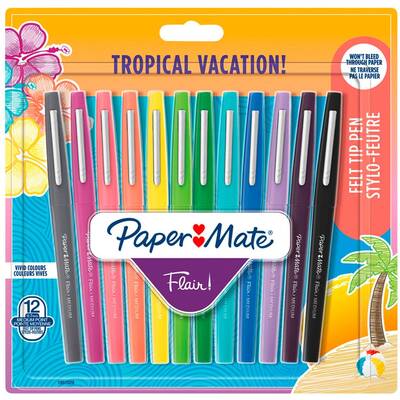 1x12Flair Filzstifte Tropical Vacation M 0,7 mm