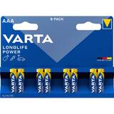 VARTA Baterii/Acumulatori  1x8 Longlife Power Micro AAA LR03