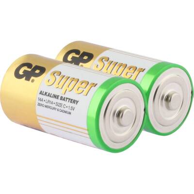 Baterii/Acumulatori  1x2 GP Super Alkaline 1,5V C Baby LR14 03014AC2