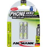 Ansmann Acumulator/Incarcator 1x2 maxE NiMH rech.bat. Micro AAA 550 mAh DECT PHONE