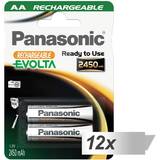 Panasonic Acumulator/Incarcator 12x2 Accu NiMH Mignon AA 2450 mAh Rechargeable Evolta