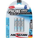 Ansmann Acumulator/Incarcator 1x3 maxE NiMH rech.bat. Micro AAA 800 mAh DECT PHONE
