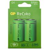 GP Batteries Acumulator/Incarcator 1x2 GP ReCyko NiMH Battery D Mono 5700 mAH, ready to use, NEW