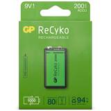 GP Batteries Acumulator/Incarcator GP ReCyko NiMH Battery 9V Block 200mAH, ready to use, NEW