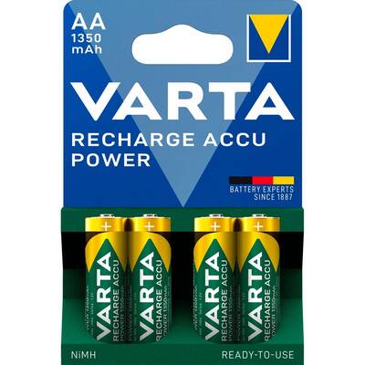 VARTA Acumulator/Incarcator 1x4 RECHARGE ACCU Power 1350 mAH AA Mignon NiMH
