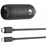 BELKIN Car incarcator USB-C 20W PD USB-C/Light.Cable CCA003bt04BK
