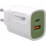 GP Batteries GP 20W USB-A & USB-C incarcator incl. Adapter for EU,CN and UK