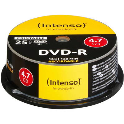 Mediu de Stocare 1x25 DVD-R 4,7GB 16x Speed Cakebox printable