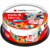AgfaPhoto Mediu de Stocare 1x25 DVD-R 4,7GB 16x Speed, Cakebox