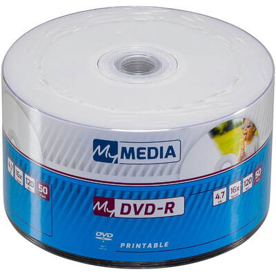 Mediu de Stocare 1x50 DVD-R 4,7GB 16x Speed Printable Wrap