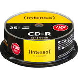 Intenso Mediu de Stocare 1x25 CD-R 80 / 700MB 52x Speed, Cakebox Spindle