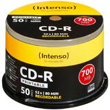 Intenso Mediu de Stocare 1x50 CD-R 80 / 700MB 52x Speed, printable, scr. res.
