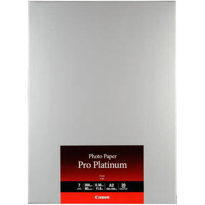 Hartie Foto Canon PT-101 A 2, 20 Sheets Photo Paper Pro Platinum 300 g