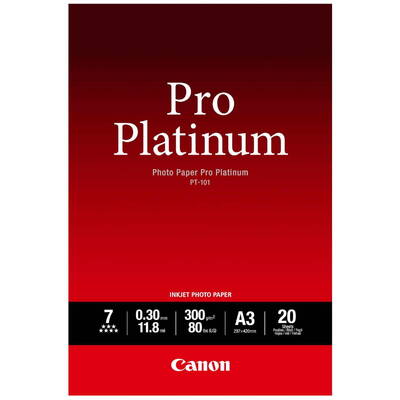 Hartie Foto Canon PT-101 A 3, 20 sheet Photo Paper Pro Platinum   300 g