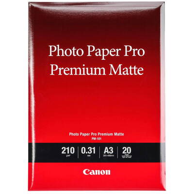 Hartie Foto Canon PM-101 Pro Premium Matte A 3, 20 Sheet, 210 g