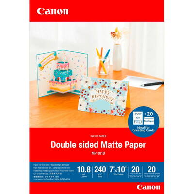 Hartie Foto Canon MP-101 D 7x10 , 20 Sheets Double sided Matte Paper, 240 g