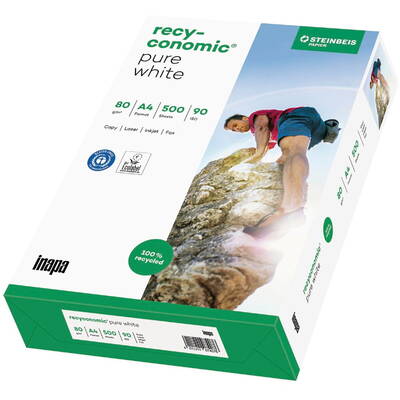 Hartie Foto PAPYRUS Recyconomic Pure White ISO 90 A 4 500 Sheets 80 g