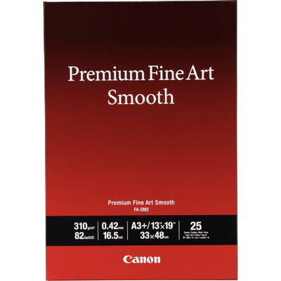 Hartie Foto Canon FA-SM 2 Premium FineArt Smooth A 3+, 25 Sheet, 310 g