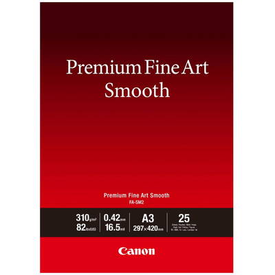 Hartie Foto Canon FA-SM 2 Premium FineArt Smooth A 3, 25 Sheet, 310 g