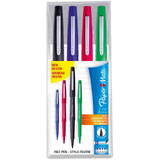 PAPER MATE Set pixuri 4x1 Flair Pen M 0,7 mm negru/albastru/roșu/verde